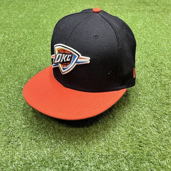 Oklahoma City Thunder Hat Cap Fitted 59Fifty Two Tone Adult Size 7 1/4 - Picture 1 of 4